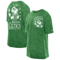Boston Celtics Old School Sport Enzyme Wash Oversized T-Shirt - Kelly Green cheap
