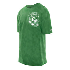 Boston Celtics Old School Sport Enzyme Wash Oversized T-Shirt - Kelly Green cheap
