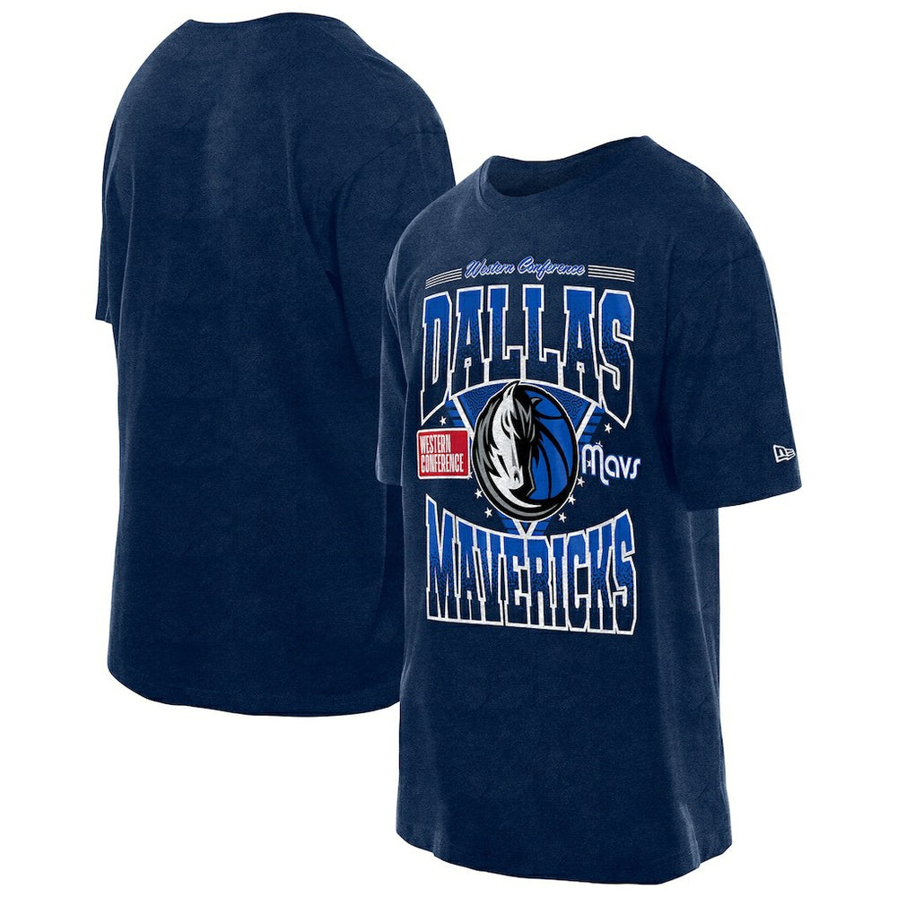 Dallas Mavericks Boxy Old School Sport Vintage Wash T-Shirt sale - Navy cheap
