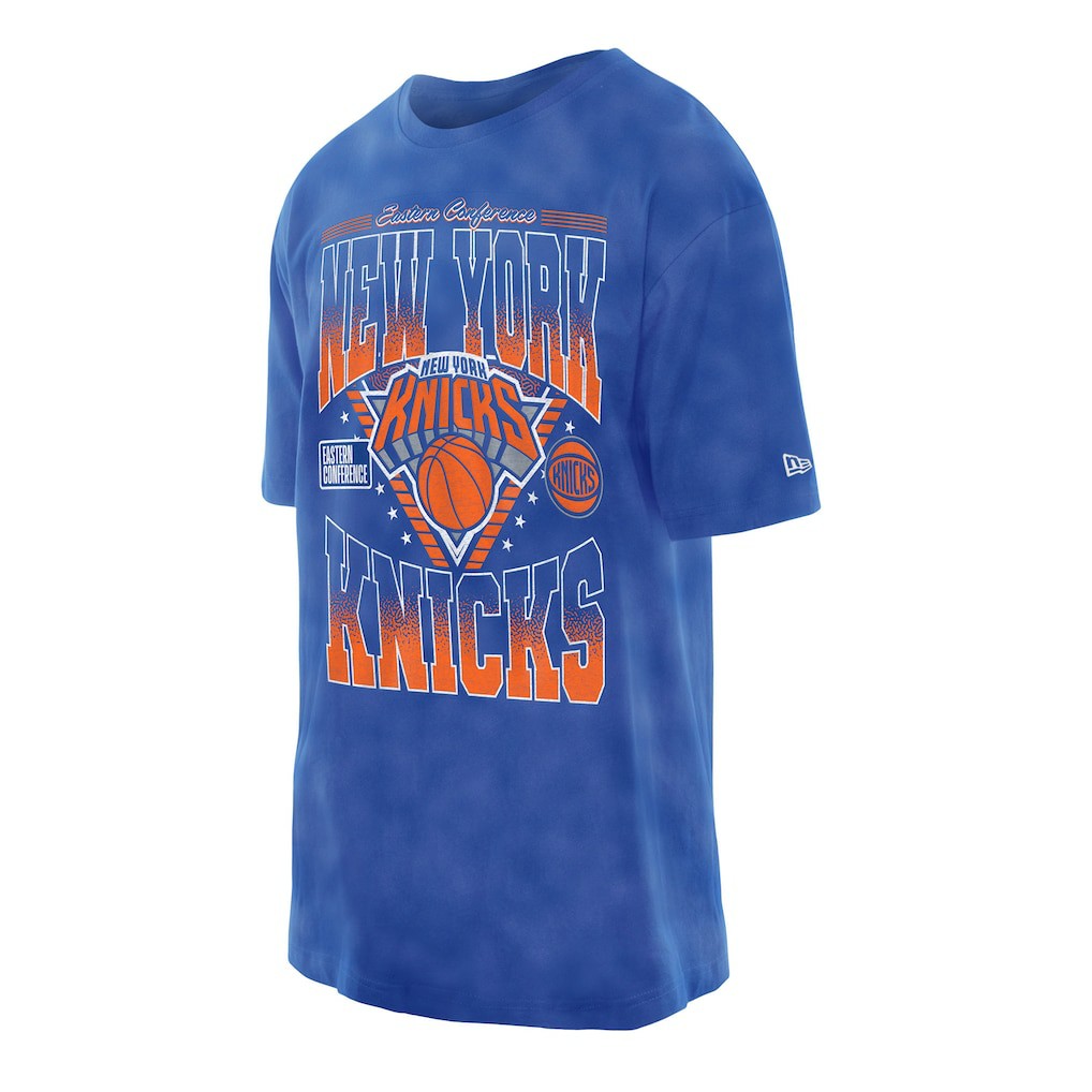 New York Knicks Old School Sport Vintage Wash T-Shirt - Blue sale
