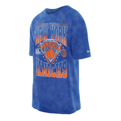 New York Knicks Old School Sport Vintage Wash T-Shirt - Blue sale