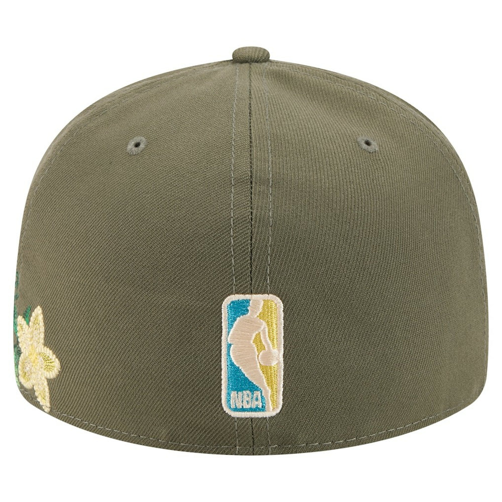 Philadelphia 76ers Tonal Florals 59FIFTY Fitted Hat - Olive outlet