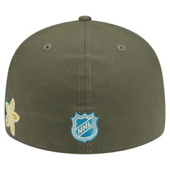 Los Angeles Kings New Era Tonal Florals 59FIFTY Fitted Hat - Olive Hats