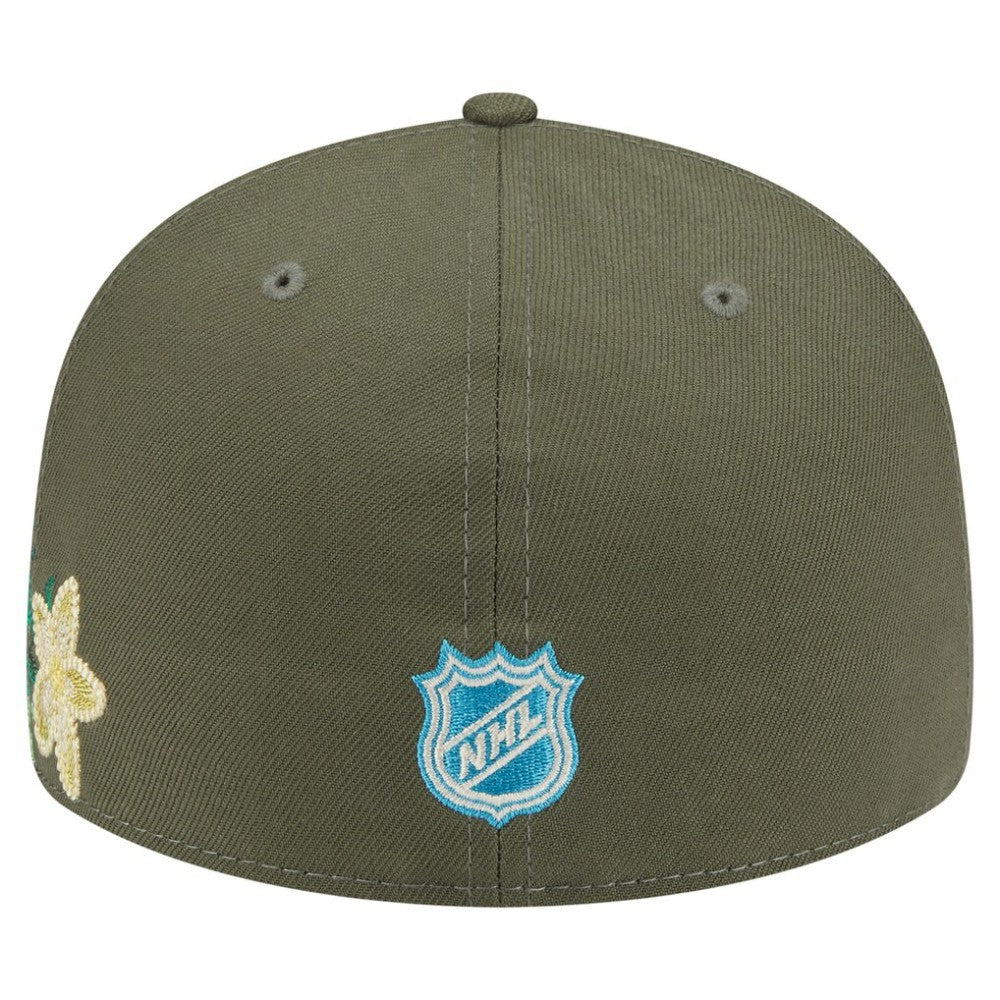 Toronto Maple Leafs New Era Tonal Florals 59FIFTY Fitted Hat - Olive Hats