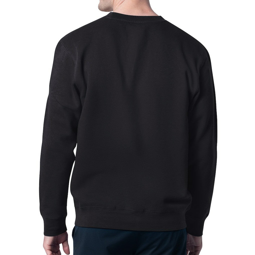 Jacksonville Jaguars Starter Retro Team Logo Color Scratch Pullover Sweatshirt - Black online