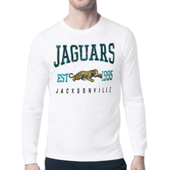 Jacksonville Jaguars Starter Retro Team Logo Long Sleeve T-Shirt - White for sale