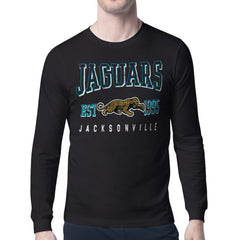 Jacksonville Jaguars Starter Retro Team Logo Long Sleeve T-Shirt - Black sale