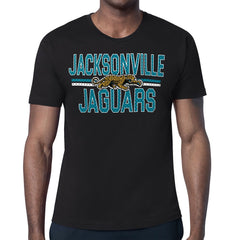 Jacksonville Jaguars Starter Mesh Look Retro Team Logo T-Shirt - Black cheap