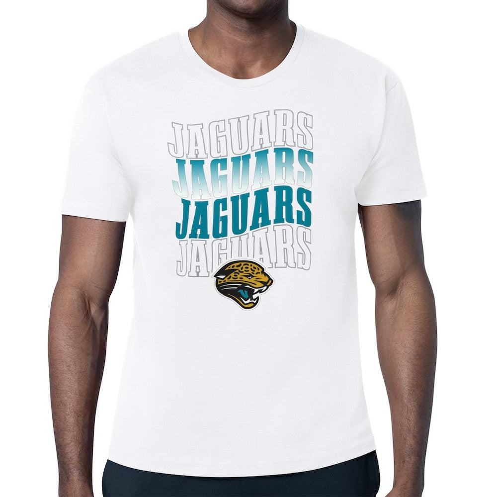 Jacksonville Jaguars Starter Repeat Wordmark Retro Team Logo T-Shirt - White for sale
