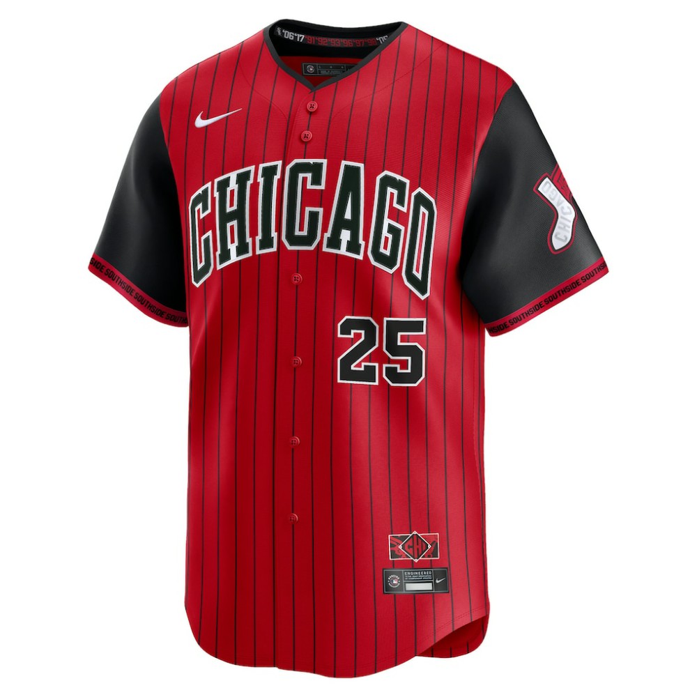Andrew Vaughn Chicago White Sox 2025 City Connect Limited Player Jersey Red/Black