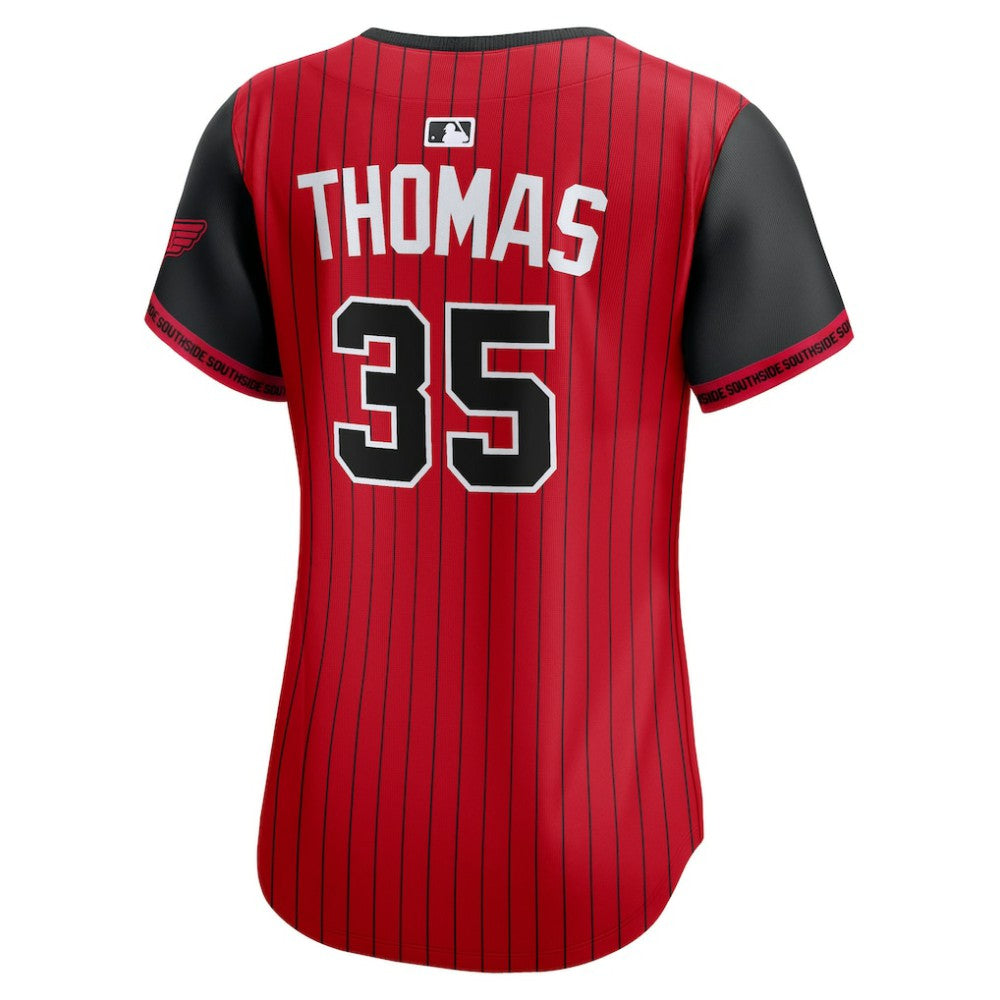 Frank Thomas Chicago White Sox Women's 2025 City Connect Limited Retired Player Jersey Red/Black