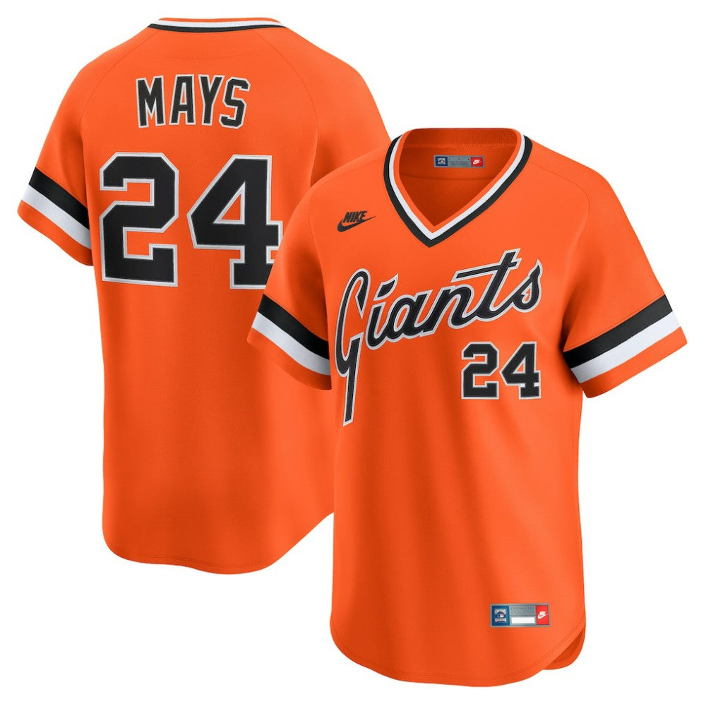 Willie Mays San Francisco Giants Cooperstown Collection Limited Jersey Orange
