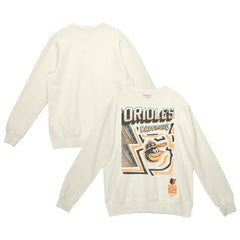 Baltimore Orioles Sidewalk Sketch Pullover Hoodie Cream