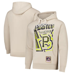 Pittsburgh Pirates Sidewalk Sketch Pullover Hoodie Cream