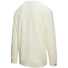 Cincinnati Reds Arched Logo Slub Long Sleeve T-Shirt Cream
