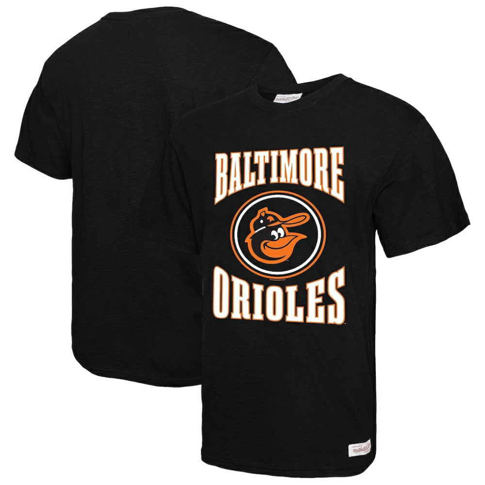Baltimore Orioles Arched Logo Slub T-Shirt Black