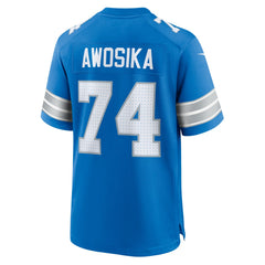 Kayode Awosika Detroit Lions Team Game Jersey - Blue outlet