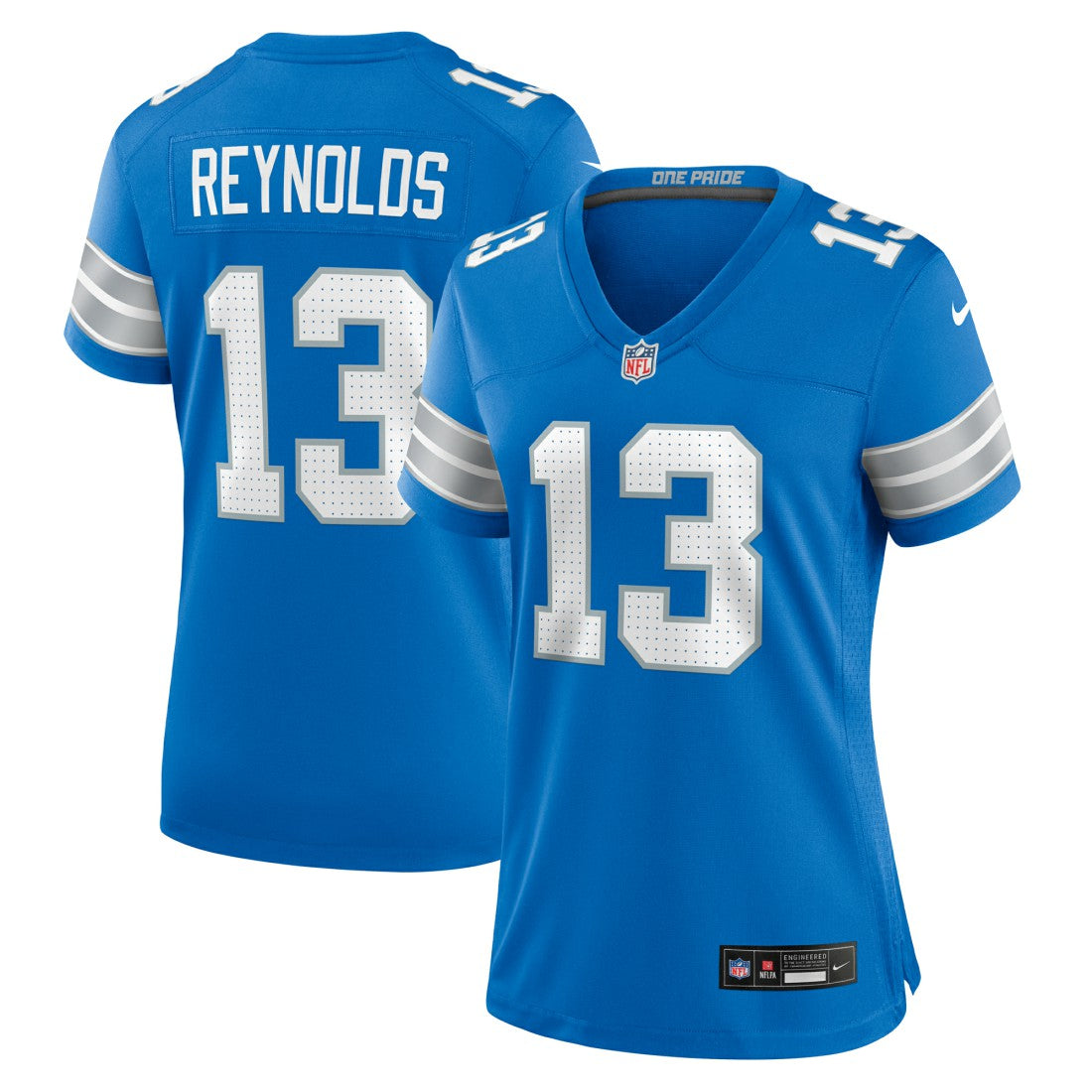 Craig Reynolds Detroit Lions Women's Team Game Jersey - Blue sale