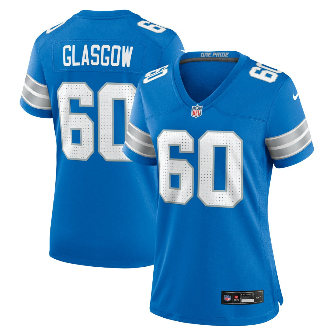 Graham Glasgow Detroit Lions Women's Team Game Jersey - Blue for sale