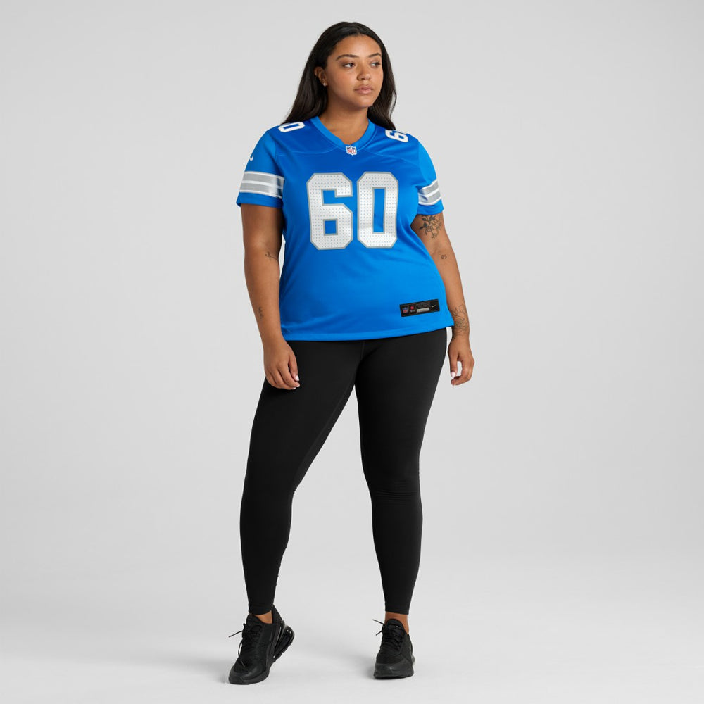 Graham Glasgow Detroit Lions Women's Team Game Jersey - Blue for sale