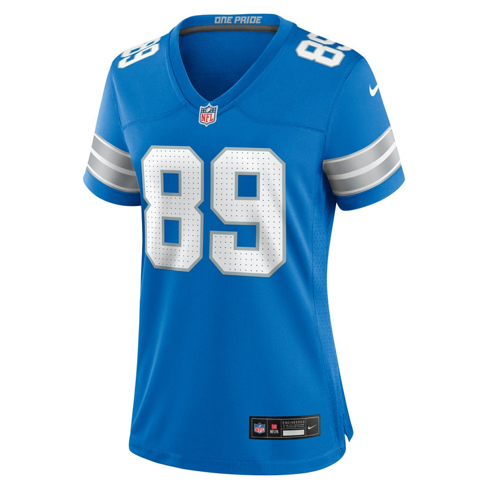 Brock Wright Detroit Lions Women's Team Game Jersey - Blue on sale