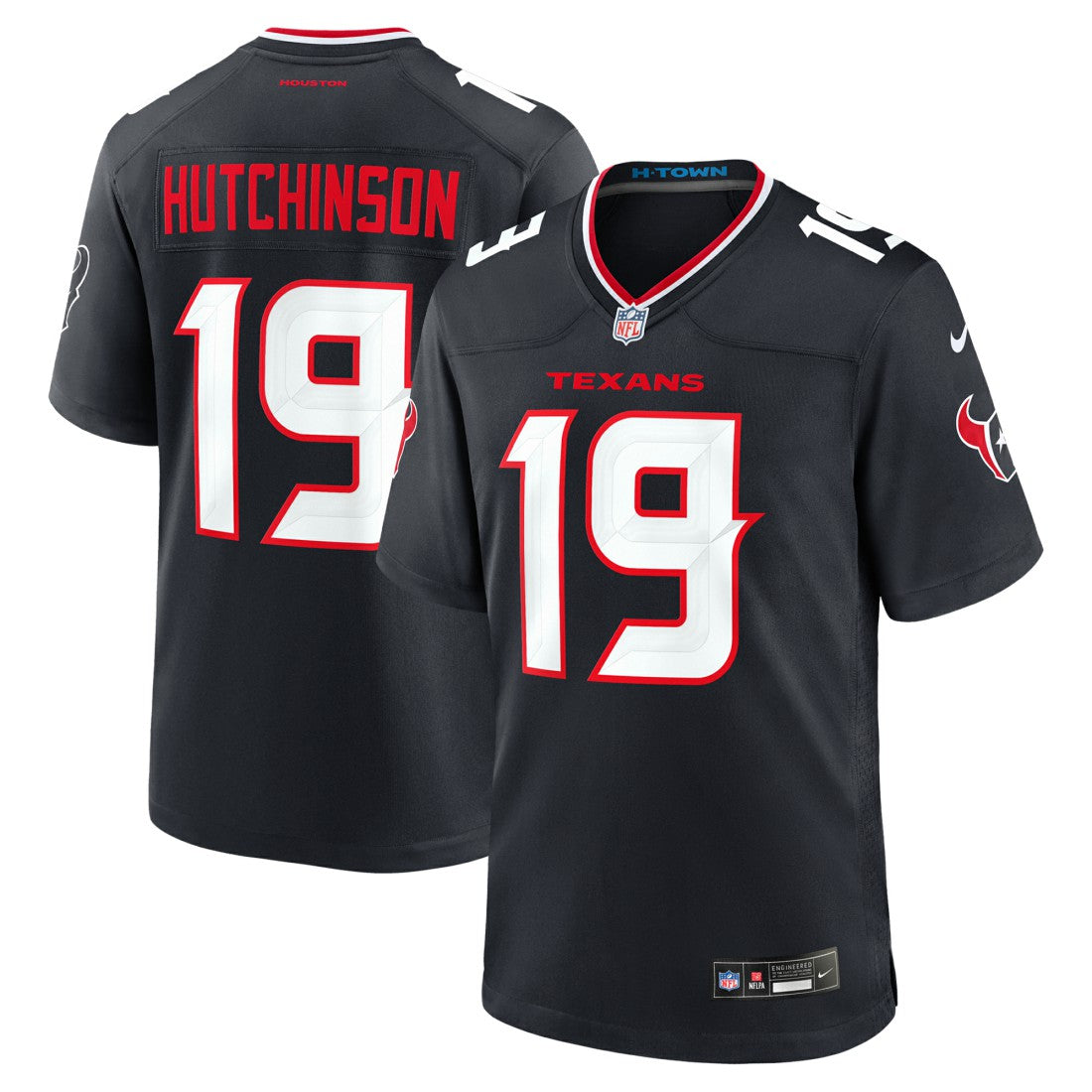Xavier Hutchinson Houston Texans Team Game Jersey - Navy discount