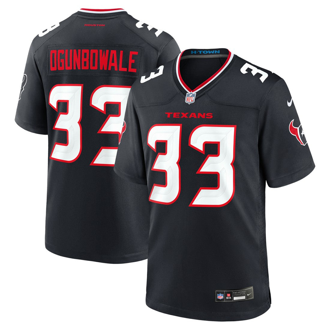 Dare Ogunbowale Houston Texans Team Game Jersey - Navy sale