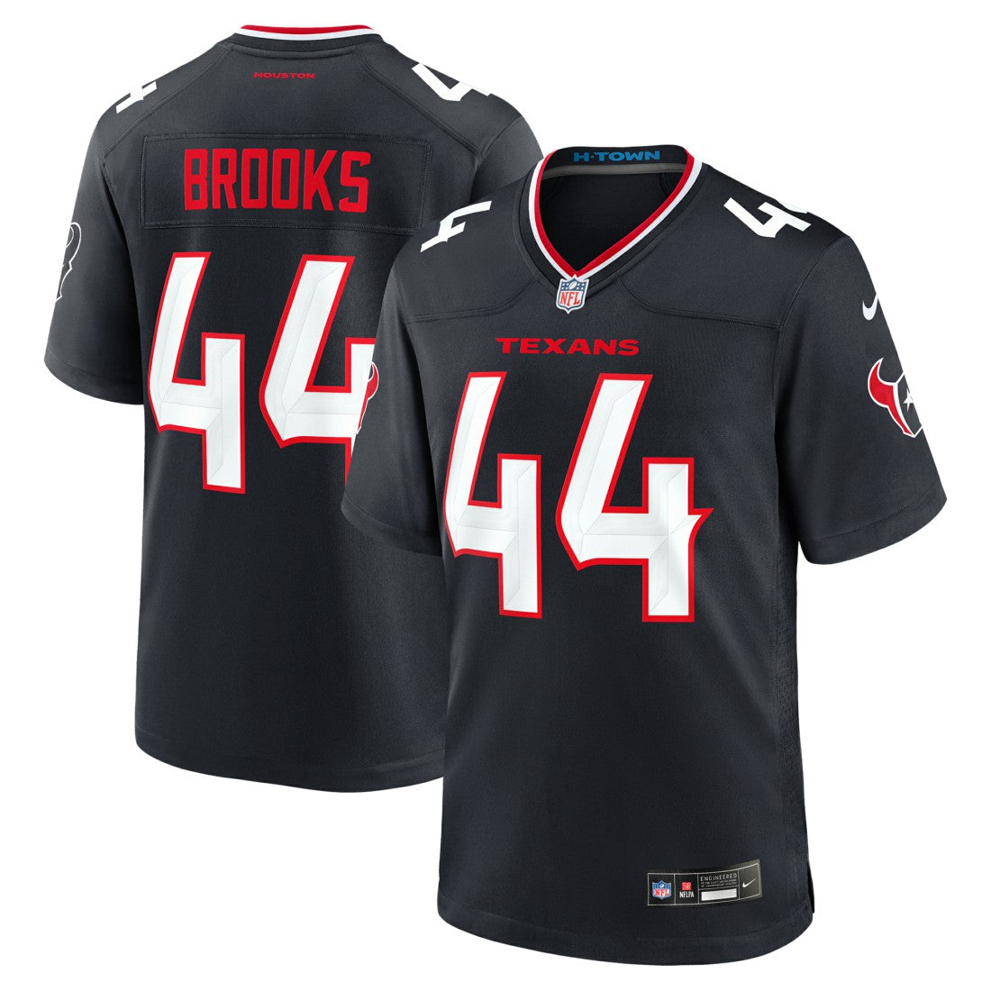 British Brooks Houston Texans Team Game Jersey - Navy sale