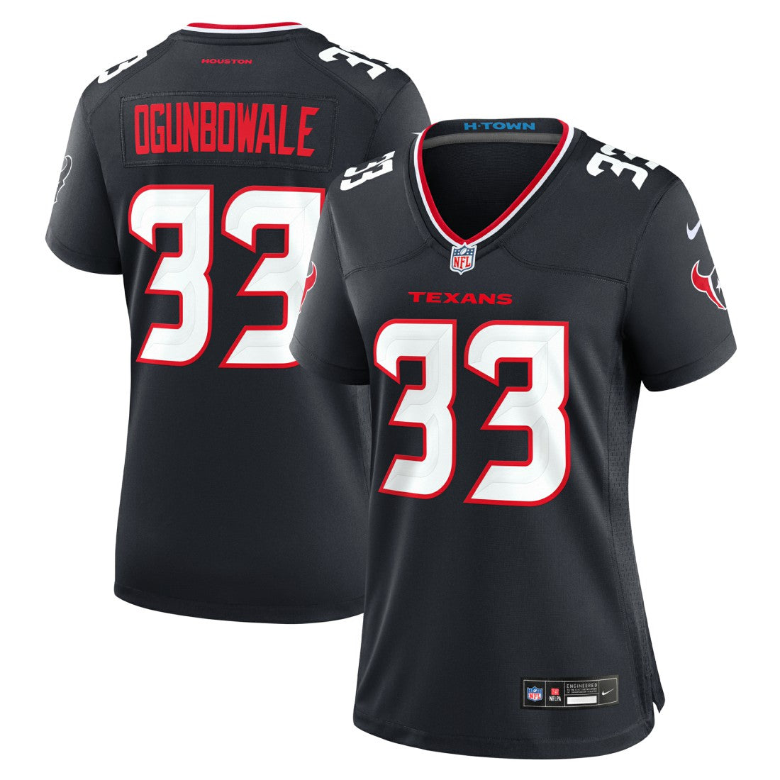 Dare Ogunbowale Houston Texans Women's Team Game Jersey - Navy for sale