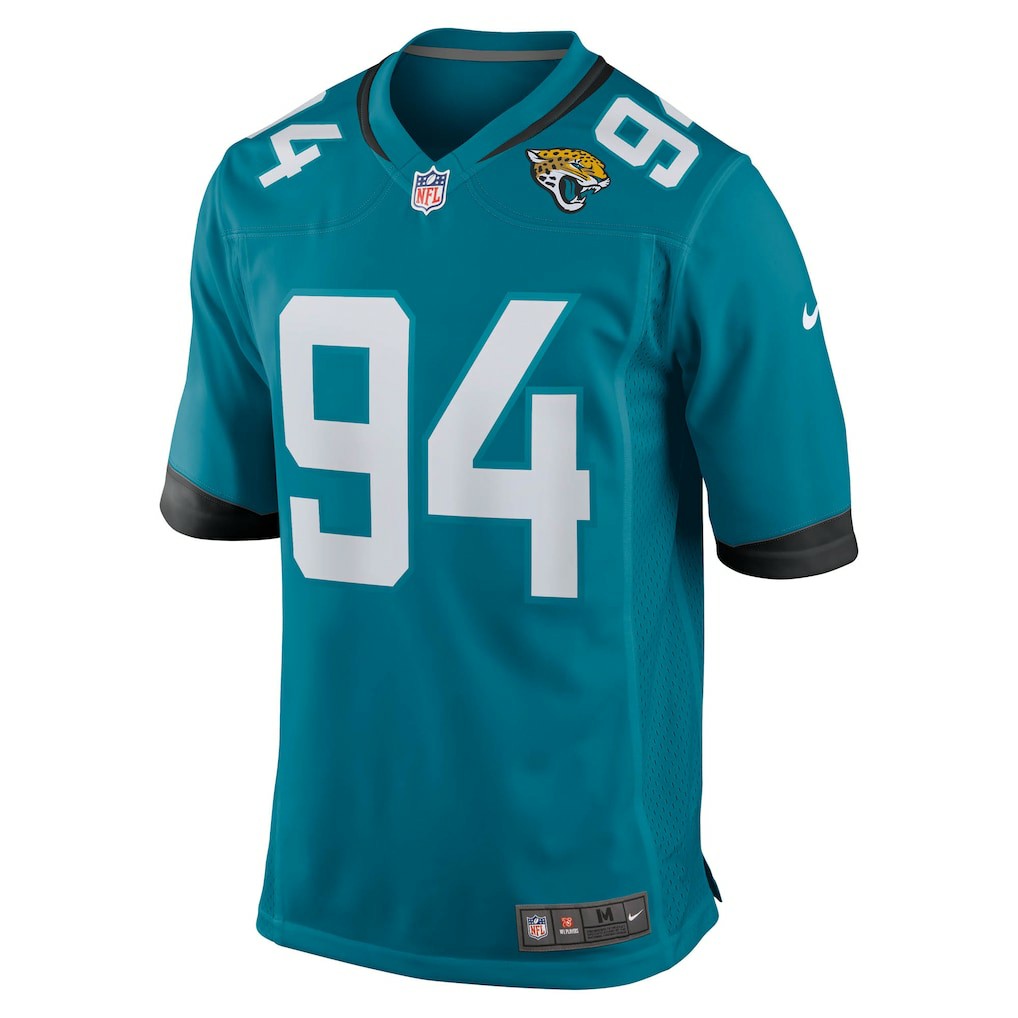 Maason Smith Jacksonville Jaguars Team Game Jersey - Teal discount