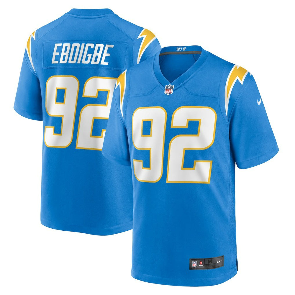 Justin Eboigbe Los Angeles Chargers Team Game Jersey - Powder Blue on sale