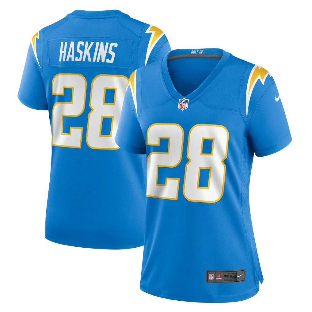 Hassan Haskins Los Angeles Chargers Women's Game Jersey - Powder Blue cheap