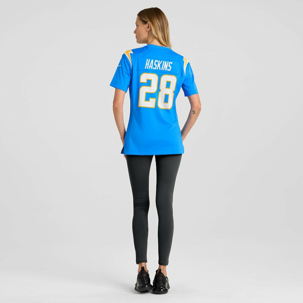 Hassan Haskins Los Angeles Chargers Women's Game Jersey - Powder Blue cheap