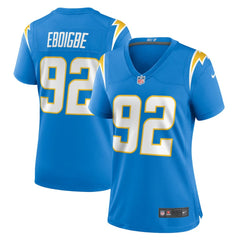 Justin Eboigbe Los Angeles Chargers Women's Game Jersey - Powder Blue on sale