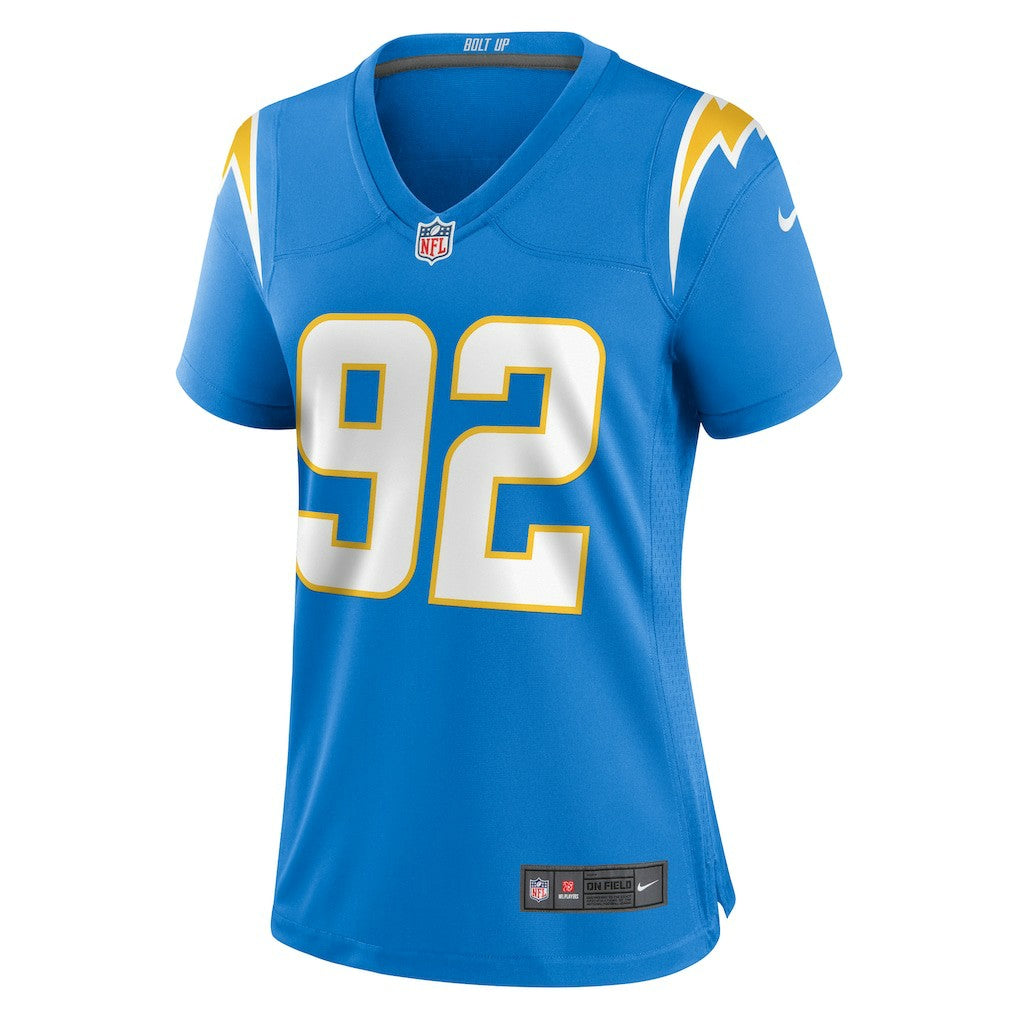 Justin Eboigbe Los Angeles Chargers Women's Game Jersey - Powder Blue on sale