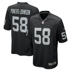 Jackson Powers-Johnson Las Vegas Raiders Team Game Jersey - Black cheap