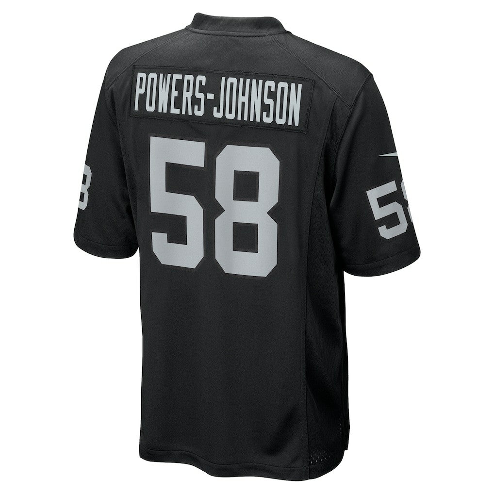 Jackson Powers-Johnson Las Vegas Raiders Team Game Jersey - Black cheap