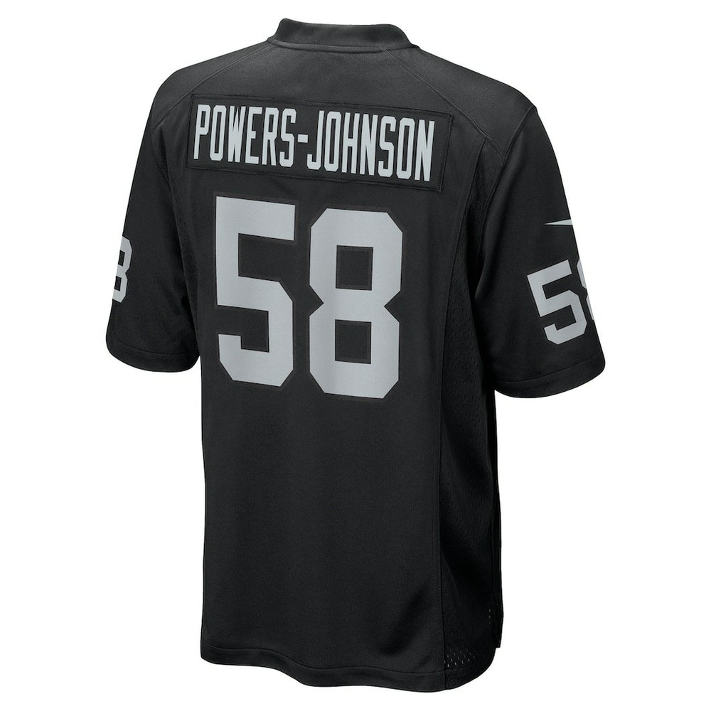 Jackson Powers-Johnson Las Vegas Raiders Team Game Jersey - Black cheap