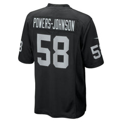 Jackson Powers-Johnson Las Vegas Raiders Team Game Jersey - Black cheap