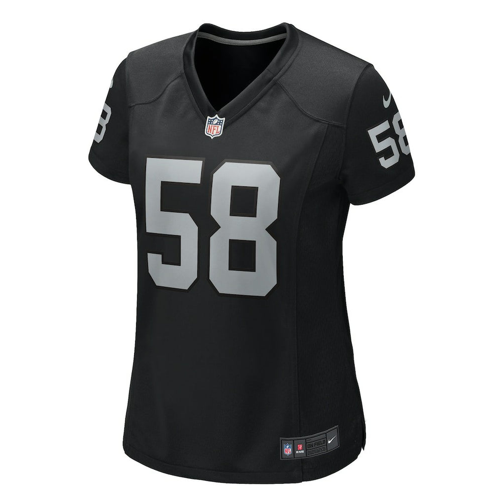 Jackson Powers-Johnson Las Vegas Raiders Women's Game Jersey - Black for sale