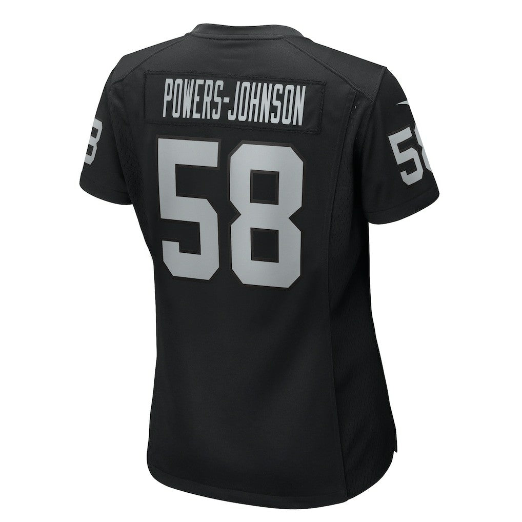 Jackson Powers-Johnson Las Vegas Raiders Women's Game Jersey - Black for sale