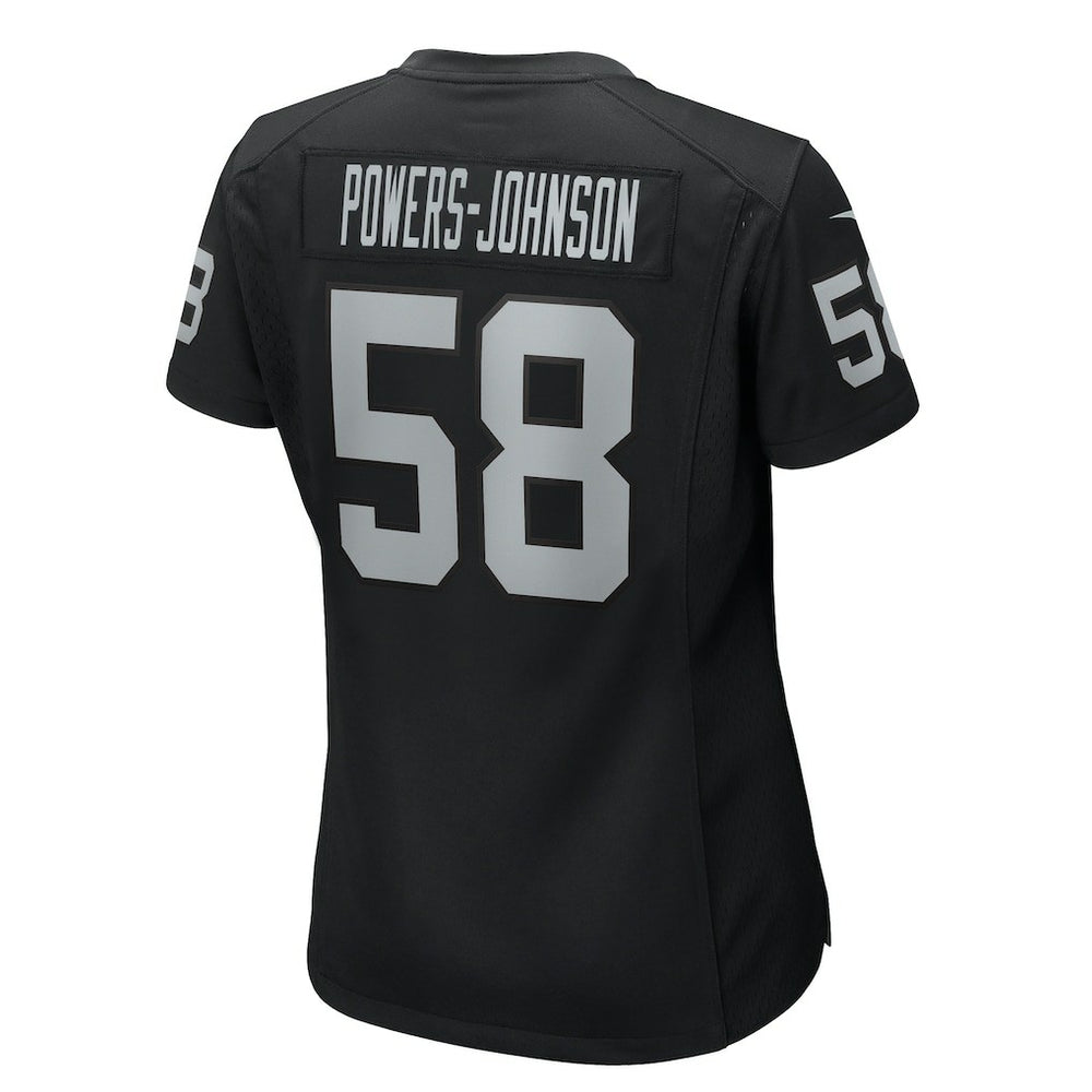Jackson Powers-Johnson Las Vegas Raiders Women's Game Jersey - Black for sale