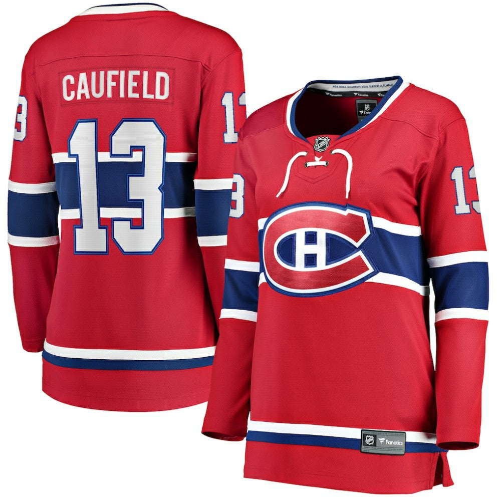 Cole Caufield Montreal Canadiens Fanatics Women's Home Premier Breakaway Player Jersey Breakaway Jersey - Red Jerseys
