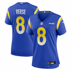 Jared Verse Los Angeles Rams Women's Team Game Jersey - Royal outlet