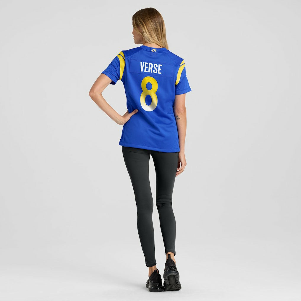 Jared Verse Los Angeles Rams Women's Team Game Jersey - Royal outlet