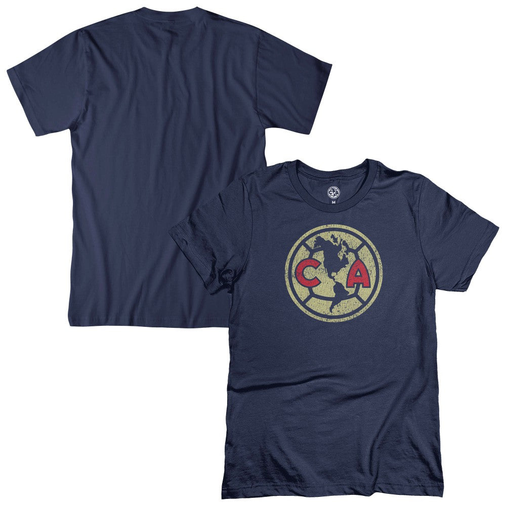 Club America 1863FC Color Badge T-Shirt - Navy shop