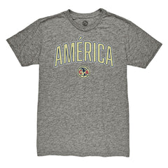 Club America 1863FC Wordmark Vintage Tri-Blend T-Shirt - Heather Gray discount