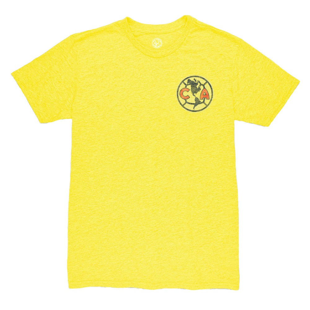 Diego Valdés Club America 1863FC Vintage Player Name & Number Tri-blend T-Shirt - Yellow outlet