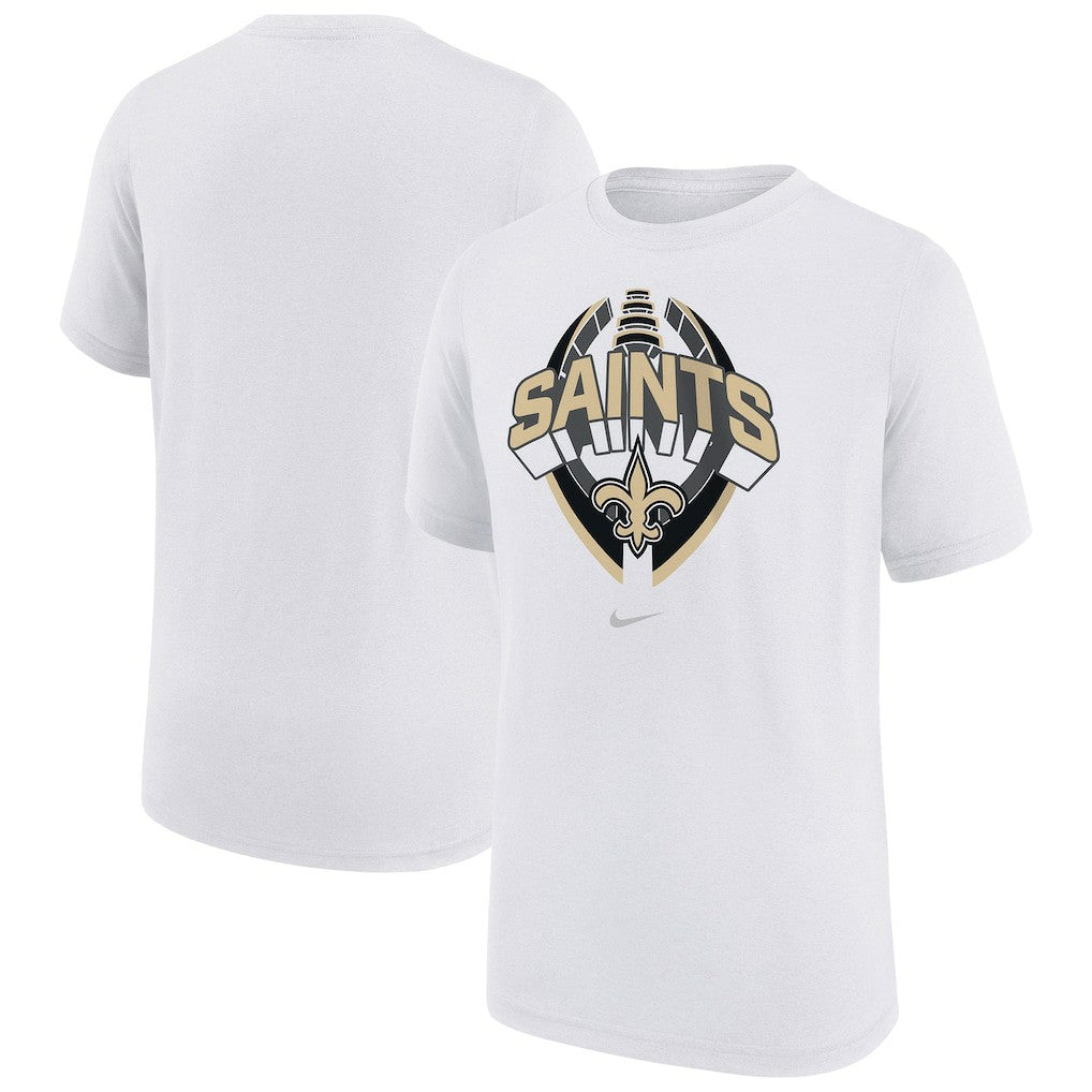 New Orleans Saints Youth Icon Legend T-Shirt - White on sale