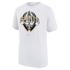 New Orleans Saints Youth Icon Legend T-Shirt - White on sale